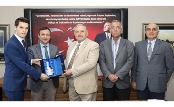 ERCİYES ÜNİVERSİTESİ REKTÖRÜ PROFESÖR DOKTOR SAYIN MUSTAFA ÇALIŞ BEY ZİYARETİ